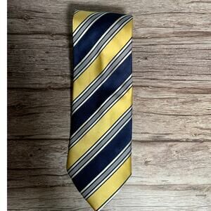 Donald Trump Signature Tie - Yellow & Blue Stripes